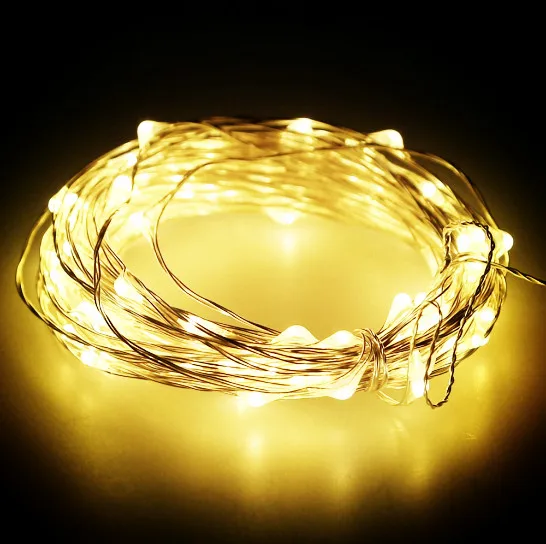 5pc* LED Christmas 10M 100leds Battery operated LED waterproof outdoor