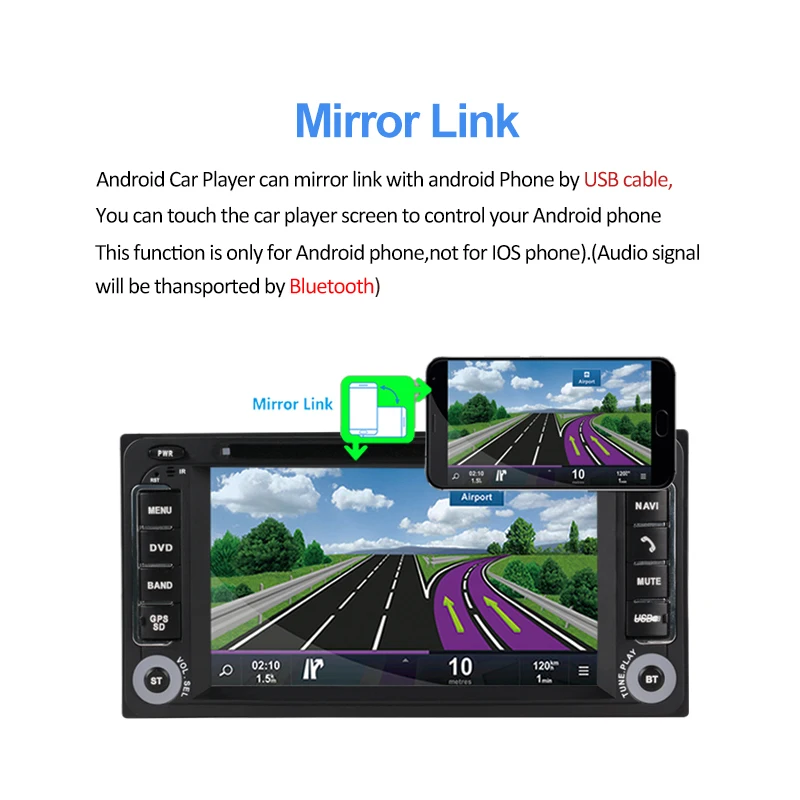 2din Android Car Radio dvd Player GPS For Toyota RAV4 Prado 2 din Radio Corolla Vios Terios Land Cruiser Avanza Fortuner 4Runner