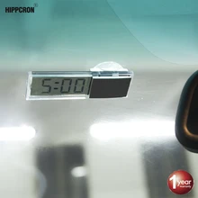 Hipppcron Автомобильный цифровой термометр/часы автоматический Оконный термометр Цельсия по Фаренгейту автомобильные цифровые часы аксессуары для автомобиля Стайлинг