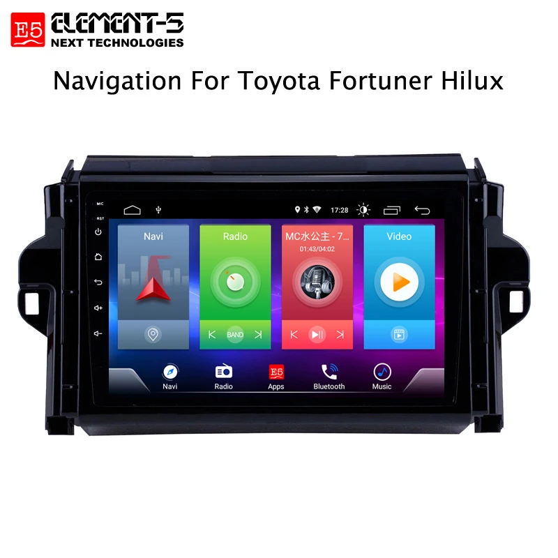 Sale Full Touch Screen Car Android 8.1 Radio Player For Toyota Fortuner 16-18 DSP GPS Navigation Video Multimedia Built in Bluetooth 1