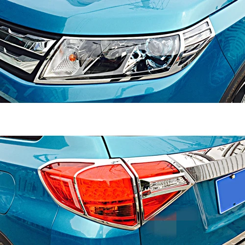 Для Suzuki Vitara 2016 2018 ABS Гальваническое переднее + заднее освещение большой тент