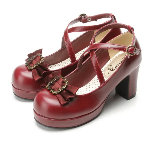 4 цвета, милые туфли Лолиты для женщин, студенческие туфли Лолиты для девочек, JK, форменная обувь, туфли из искусственной кожи на высоком