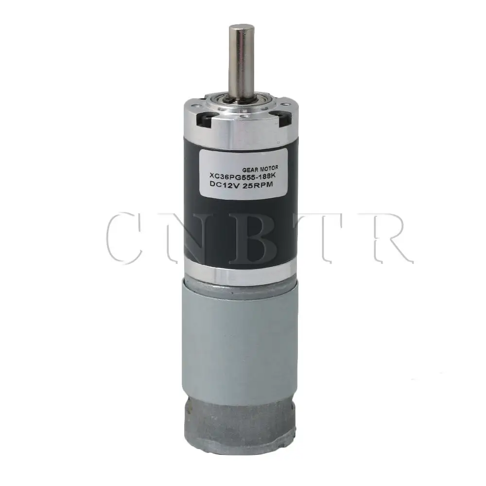 

DC 12V Speed Reduction Motor 17rpm with Centric Output Shaft 8mm Dia