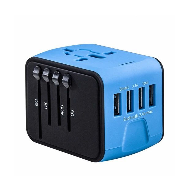 Europe & Asia US Good voice International Travel Power Adapter with 2.4A Dual USB Charger for UK Built-in Spare Fuse,Great for iPhone/iPad/Samsung/Smartphone BLUE Green AU Europe & Asia US Good voice International Travel Power Adapter with 2.4A Dual USB Charger for UK Built-in Spare Fuse,Great for iPhone/iPad/Samsung/Smartphone BLUE Green AU