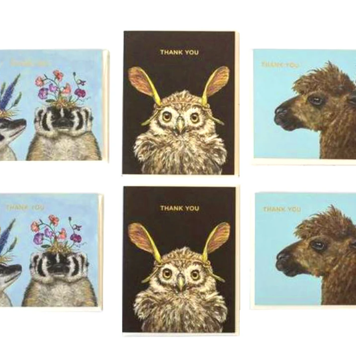 The Pencil Factory Vicki Sawyer Thank You Boxed Greeting & Note Cards Set of 6