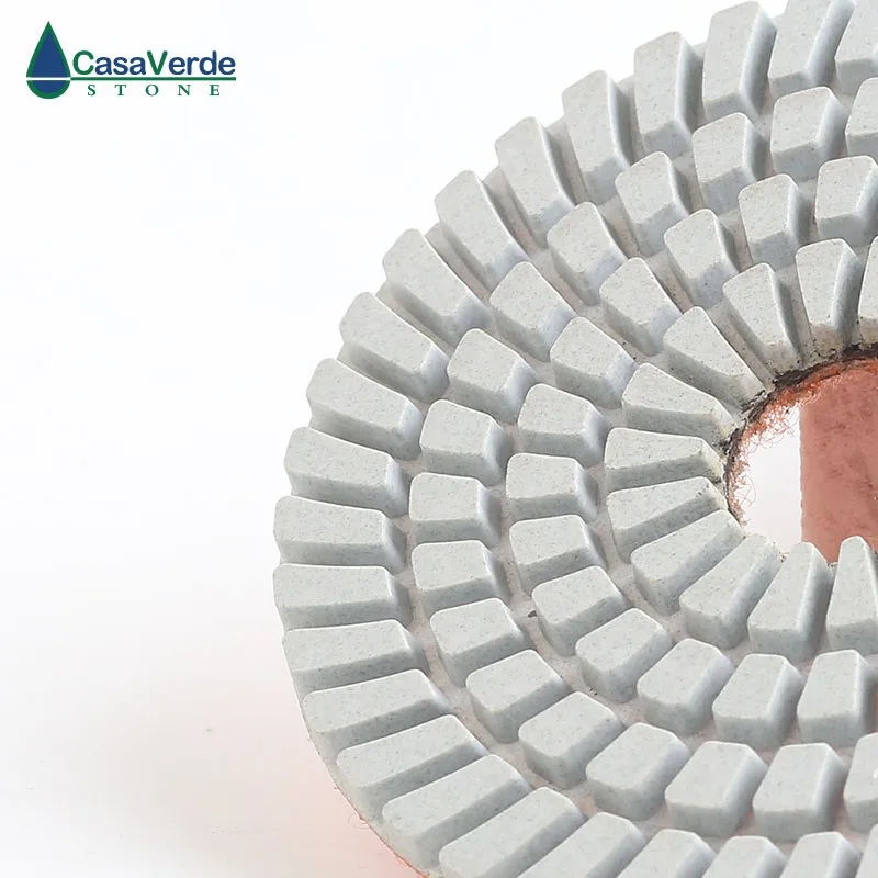 800# сухие "(80 мм) с 3,0 мм гибкие алмазные полировочные колодки для Terrazzo бетона инженерного камня фарфора кварца