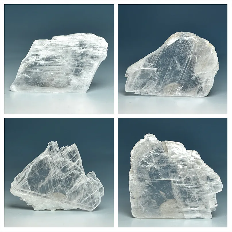 

Through natural gypsum crystals mineral crystal stone Mohs hardness teaching specimen ornamental specimens