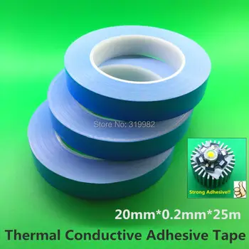

Transfer Double Side Thermal Conductive Adhesive Tape for High Power LED Module PCB Heatsink CPU Heat Conduct instead RTV