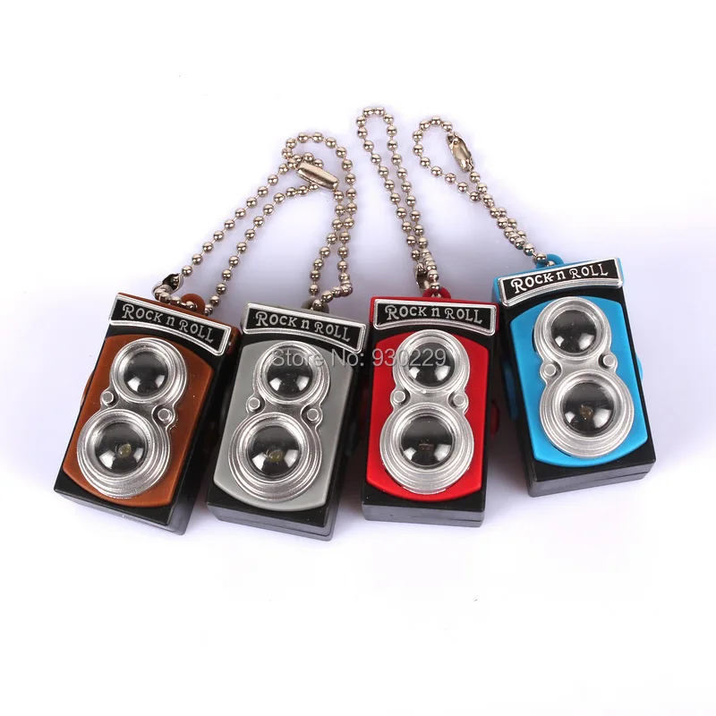 

Retro LOMO pendant LED luminous key chain sound keychain,Bag accessories keyring