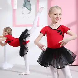 Обувь для девочек короткий рукав балетные костюмы Танцор платье пачка принцессы гимнастика одежда танцев танцевальные костюмы