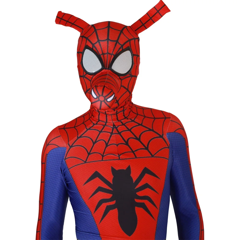 Adult Kids Spider Ham Peter Porker Cosplay Costume Zentai Spiderman Superhero Bodysuit Suit Jumpsuits