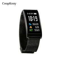 Coopkony наручные Смарт-часы OLED Фитнес браслет-измеритель пульса Фитнес браслет IP68 Водонепроницаемый Шагомер Смарт-браслет