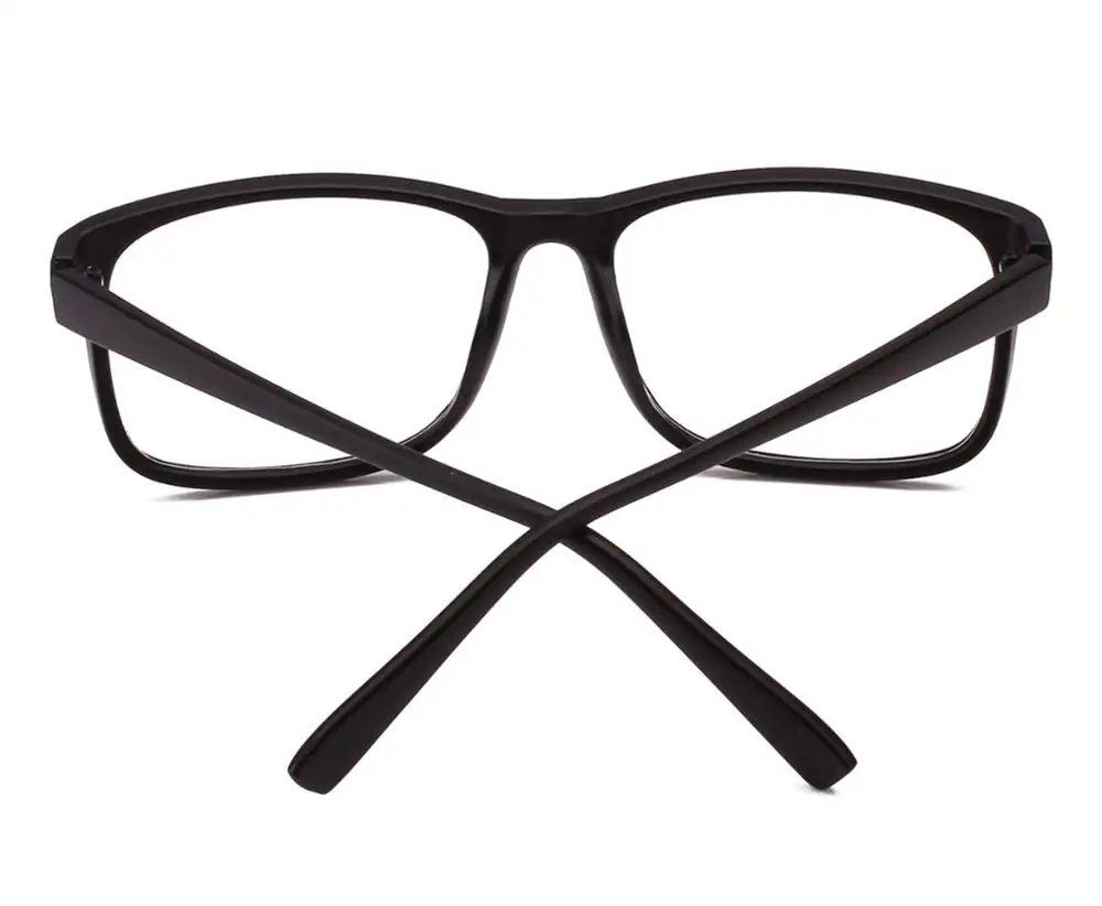 Память прямоугольные классические очки унисекс Рамка очки с прозрачными линзами Rx