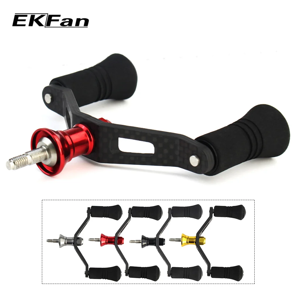 Fiação de Fibra de Carbono do Punho e Botões de Eva Equipamento de Pesca Eva de Alta Ekfan Fishing Reel Handle 2000-5000 de Alta Qualidade Acessório Fit 6 Esporte e Lazer