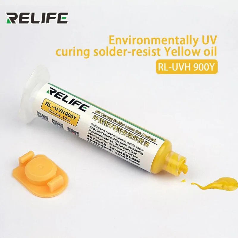 RELIFE Series UV Curing Solder Mask Repair protect Oil for Computer Mobile phone Notebook PCB motherboard