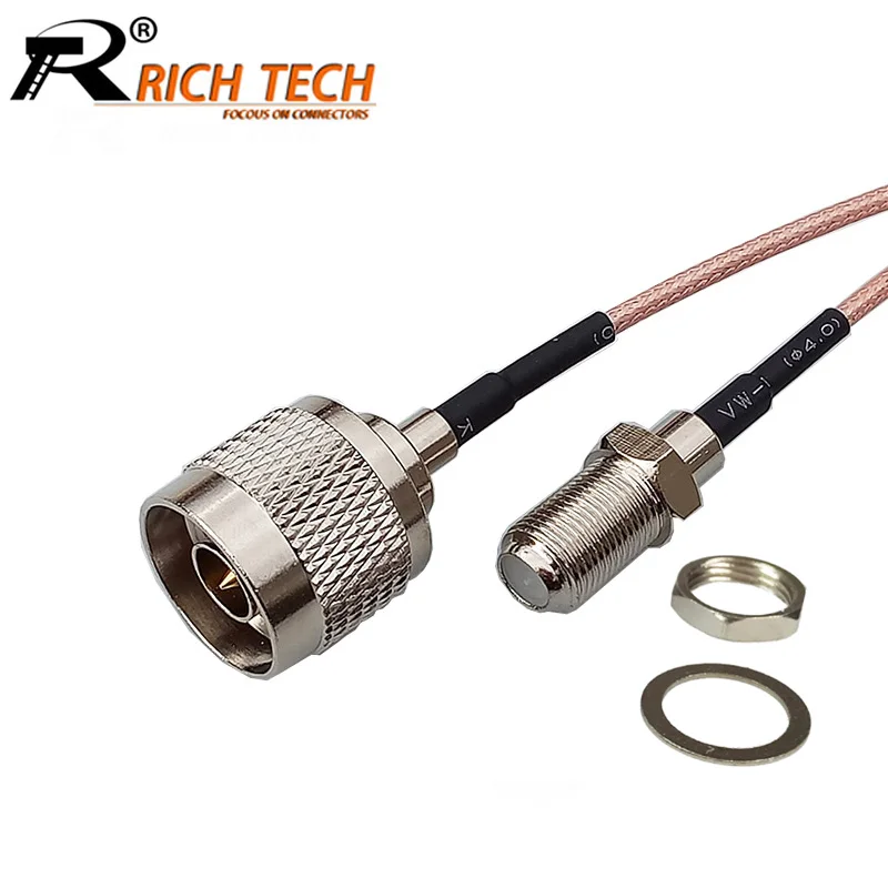 1PCS N Male Plug to F Female Jack RG316 Pigtail Cable RF Coaxial Extension Jumper Cord | Обустройство дома
