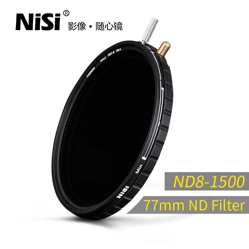 NiSi Variable Fader ND Filter 77mm Circular Neutral Density Grey Color