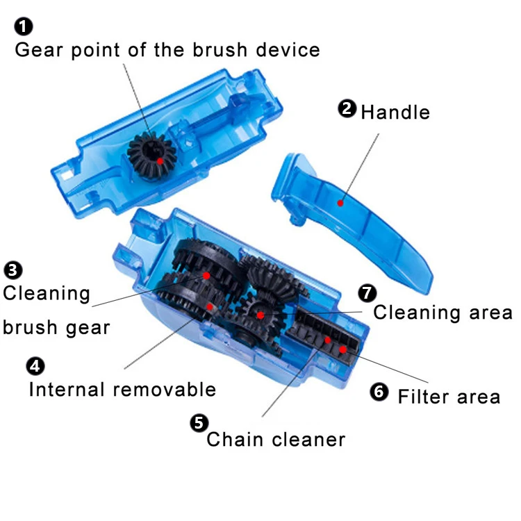 Очиститель для велосипедной цепи, портативная машина для чистки горного велосипеда, щетки для горного велосипеда, дорожный велосипед, набор для очистки, инструменты для мытья спорта на открытом воздухе