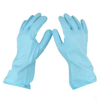 

3 Pairs of Kitchen Gardening Latex Rubber Gloves PVC Dish Bowl Washing Housework Cleaning 3 Colors Red Green Blue Size Unisex