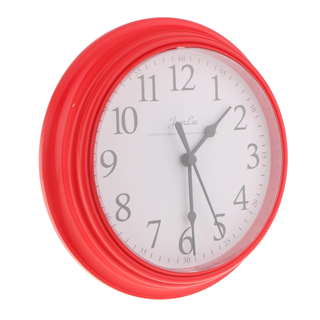 Классические кварцевые настенные часы без тиканья бесшумные часы для дома/кухни/офиса/школы, Легко читаемые