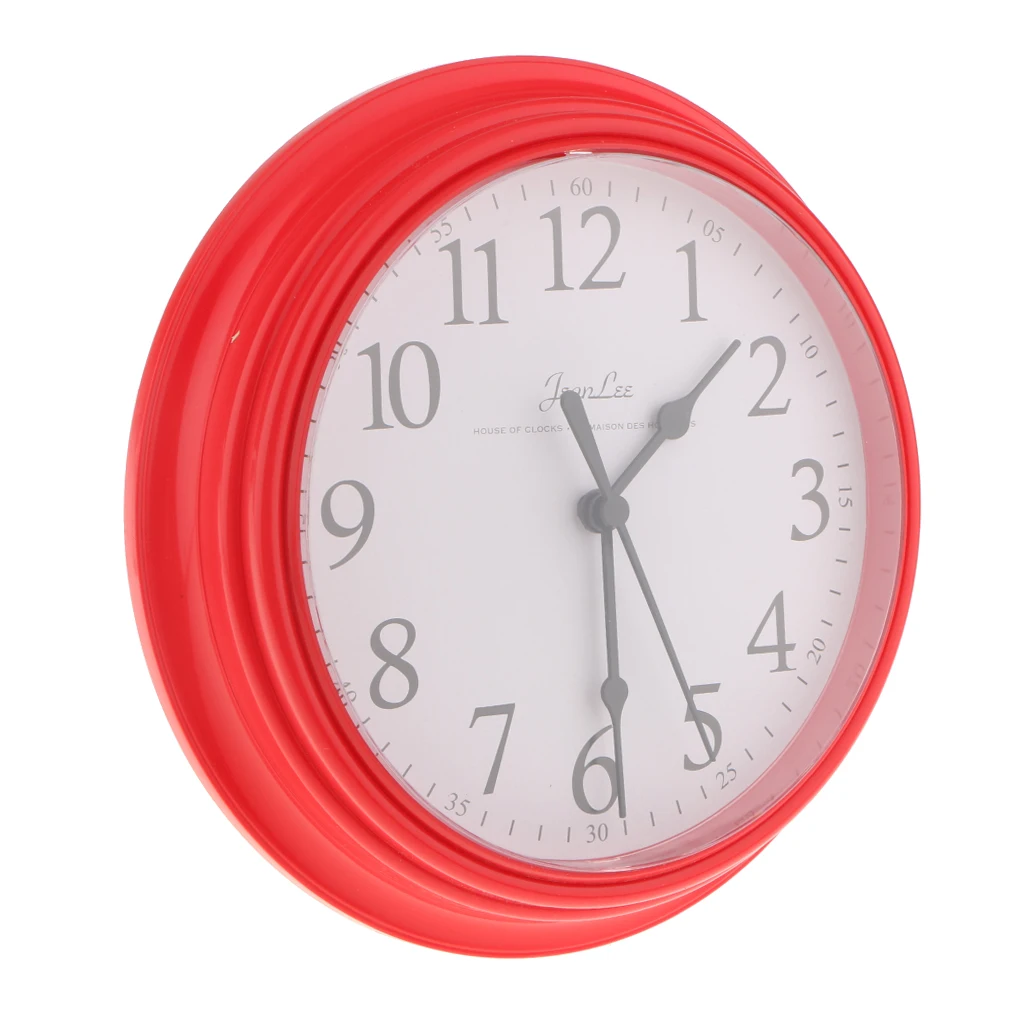 Classic Quartz Wall Clock Non Ticking Silent Clock for Home/Kitchen/Office/School, Easy to Read
