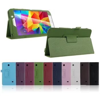 

For Samsung Galaxy Tab 4 T230 7 Inch Leather 2 Folding Stand Case Cover for Samsung T231 T235 Tablet +stylus