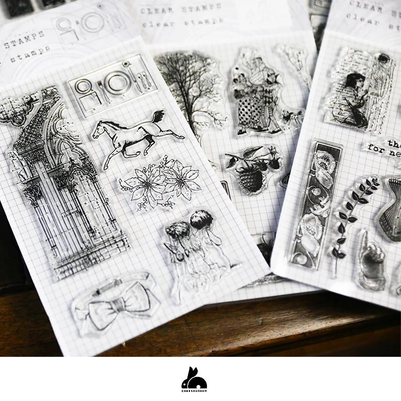 

Vintage Transparent Clear Stamp for DIY scrapbooking/Card Making A2