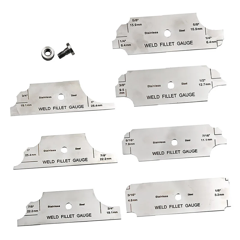 7 шт. Gage сварки филе Метрическая набор MG-11 Cam Тип шва Калибр Мастер сварки мера инструменты осмотр датчика
