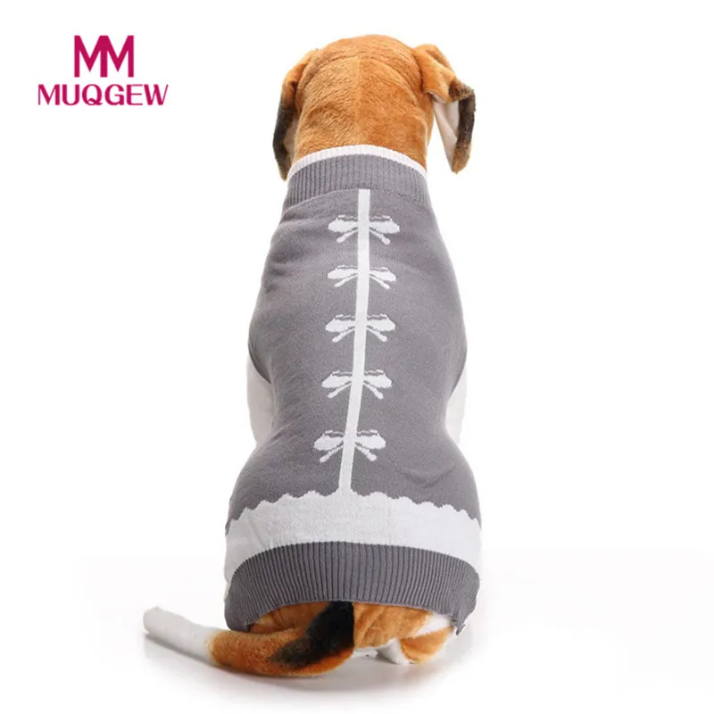 

Pet dog sweaters winter warm christmas Acrylic costume Elegant Bowknot small large Pet Dog Puppy Cute Clothes New Year coat 2017