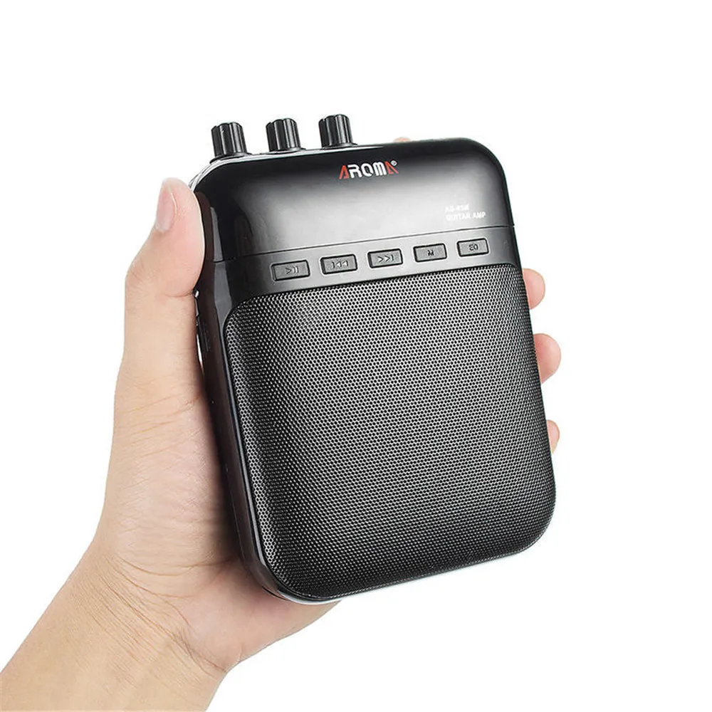 

AG-03M Guitar Amp Great For Practice With Clean and Distortion Sound Micro SD Card Slot Mini Microphone in USB Cable Power
