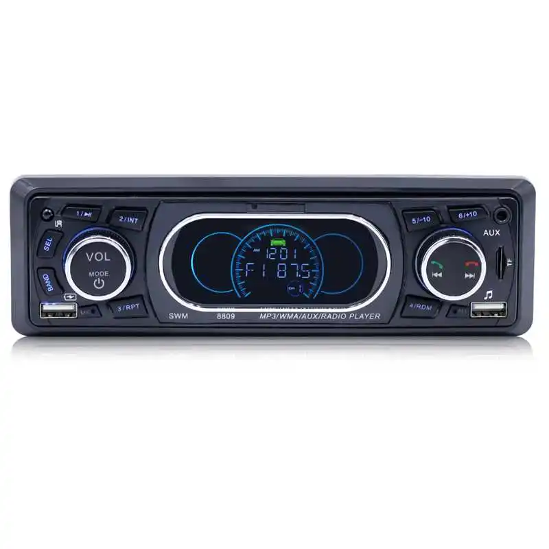 

Bluetooth Car Player 8809 Stereo Audio Remote Control MP3 Player 1 Din AUX/TF/USB FM Bluetooth Car Radio Vehicle Car MP3 Player