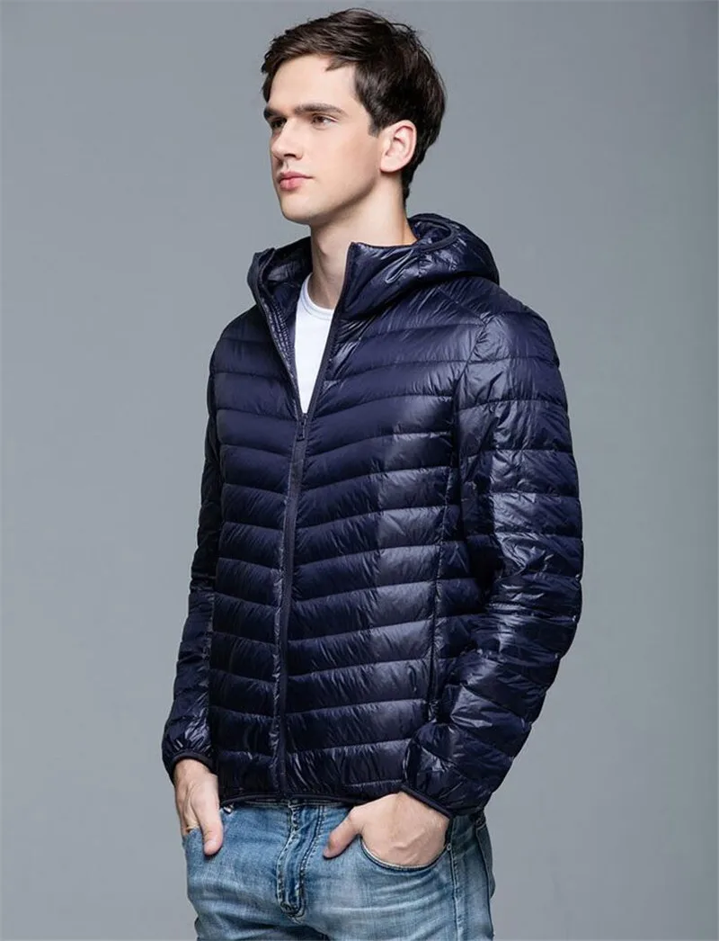 Covrlge осень зима мужской пуховик легкие тонкие куртки мужские пуховики с капюшоном плюс размер верхняя одежда пальто MWY025