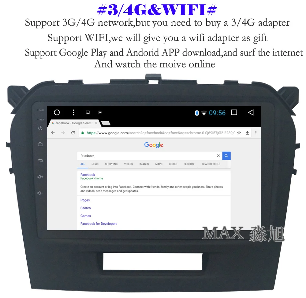 Flash Deal MAX Android 8.1.0 Car dvd For Suzuki Grand Vitara 2015 2016 2017 Radio RDS Bluetooth 4G WiFi SWC GPS Navigation System Free Map 8