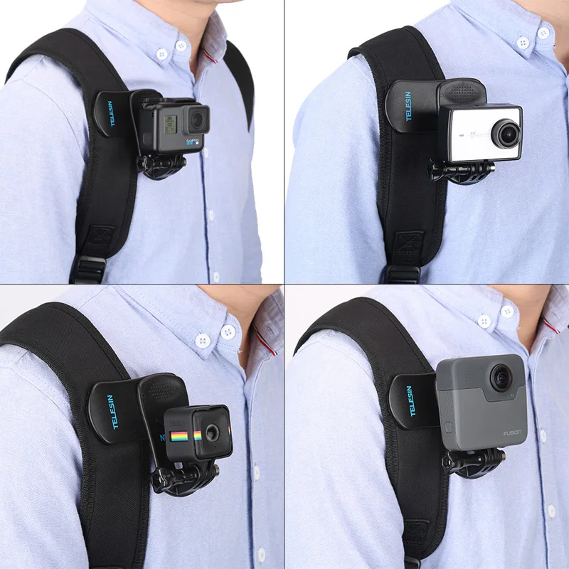 Backpack Clip Clamp Mount 360 Degree Rotary Hat Belt Clip For GoPro Hero 6 5 4 3 2 Xiaomi Yi 1 4K SJCAM Action Camera Accessories (7)