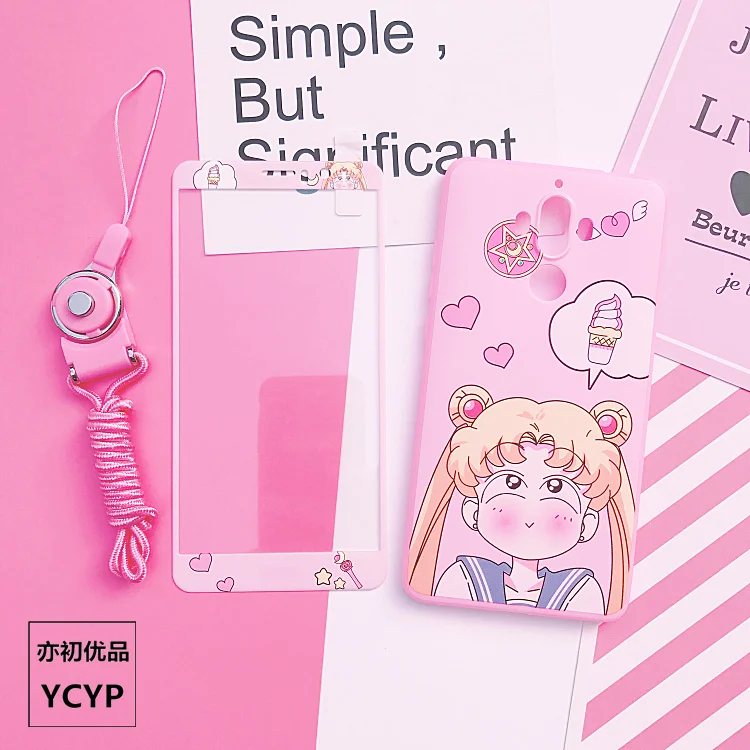 Чехол Sailor Moon для Huawei Honor V10 Мягкая силиконовая задняя крышка mate9 nova2s протектор