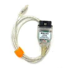 Mais recente v10.30.029 mini relação vci para toyota tis techstream j2534 obd2 obdii ferramenta de diagnóstico
