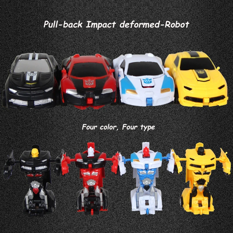 

2017 Promotion Unisex Finished Goods The New Fun Deformation Of Car Can Be Deformed Crash Into A Automatic Walking Boy Girl Toy