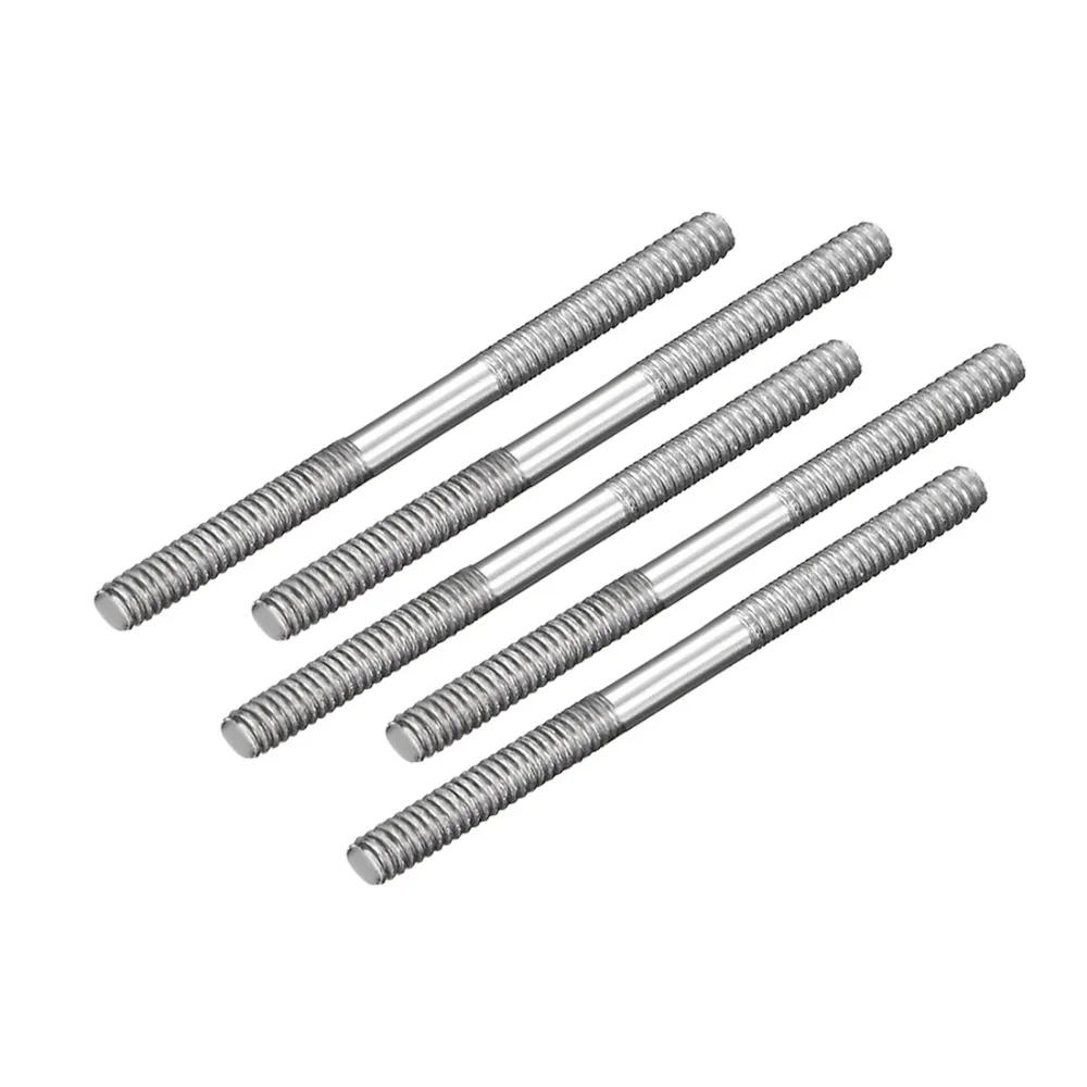 Uxcell 5pcs M2 connettore asta di spinta collegamento asta in acciaio inossidabile per RC barca auto aereo elicottero L30mm 25mm 35mm 45mm 65mm 75mm