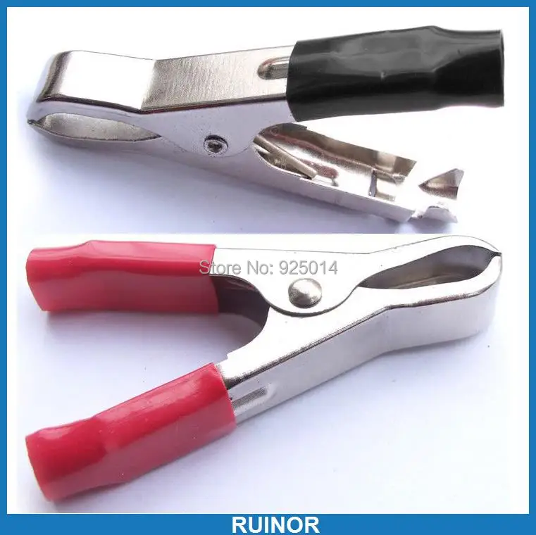 

4PCS 30A CAR BATTERY CLIP ALLIGATOR CLIPs Test Clamp Pliers Cable Connection