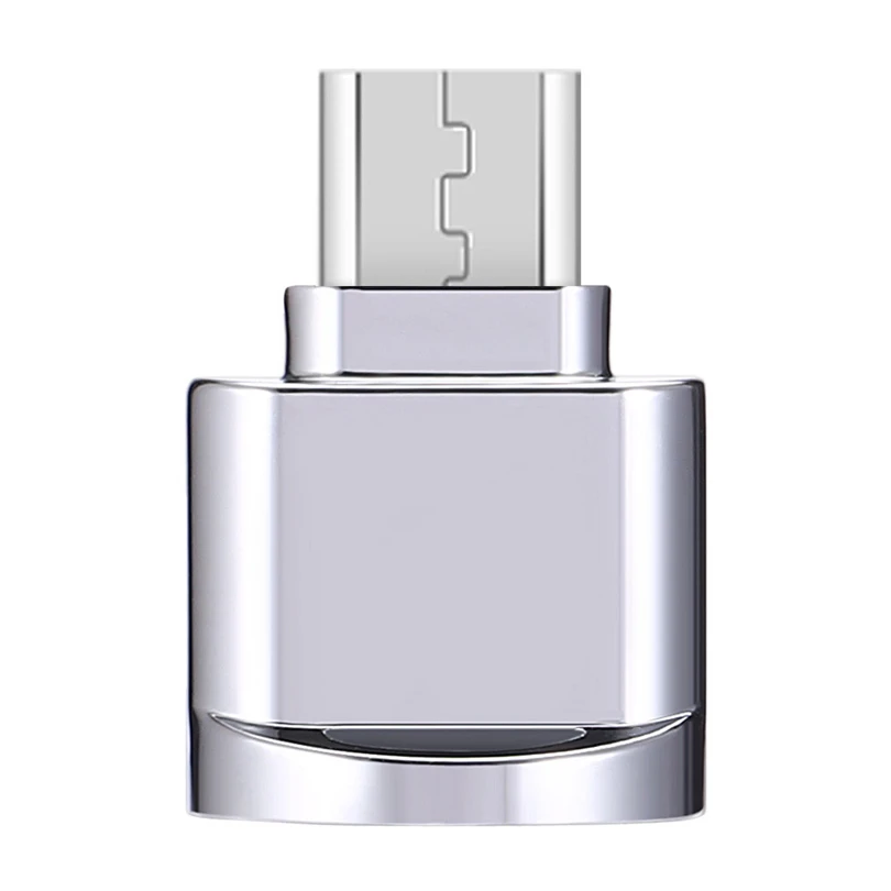 Сплав USB 3,1 Mirco USB Micro SD TF кард-ридер OTG адаптер для телефонов Android A30 - Цвет: Silver