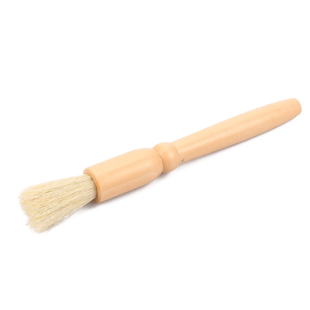 Wood Handle Coffee Powder Brush Bristles Cleaning Brushes Coffee