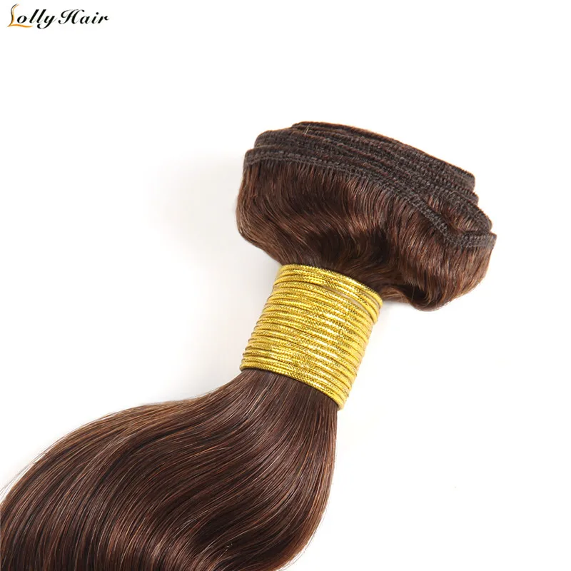 2# dark brown body wave hair bundles (3)