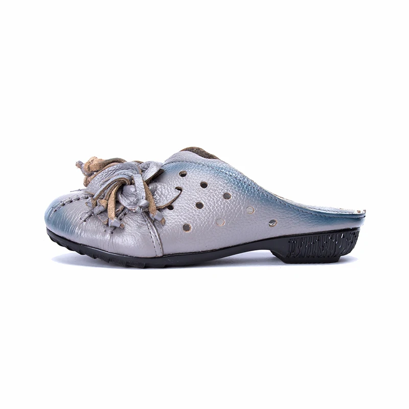 Sandals Leather Soft Hollow Out Summer For Women Flat Moccasins mother shoes women sandals