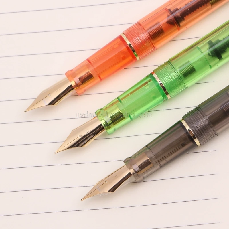 

Transparent Fountain Pens Fine Nib Writing Tool 0.5mm Ink Pen Business Supplies Mr22 19 Dropship