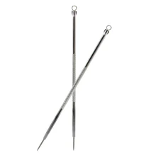 Инструмет для удаления черных точек акне уход за кожей лица инструмент Нержавеющая сталь прыщей, Игла Горячая МДФ