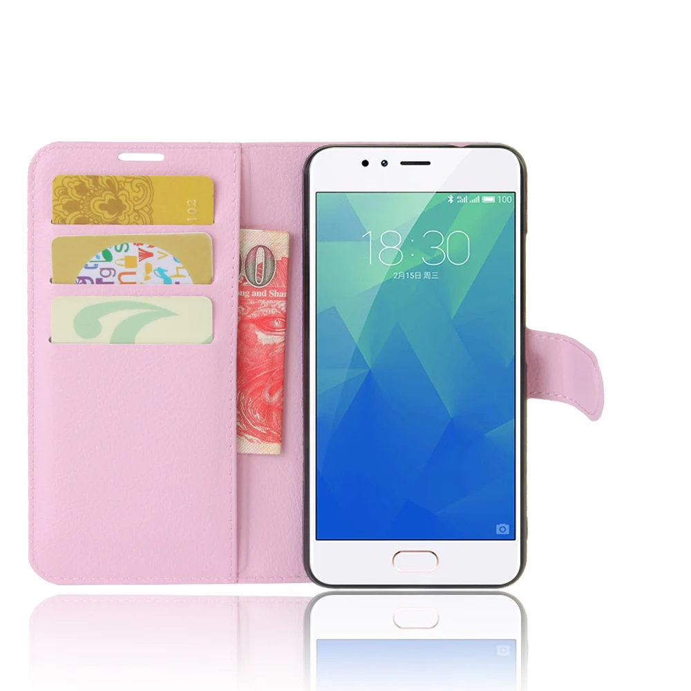 

Meizu M5S Cover Litchi Texture Flip Leather Case for Meizu Meilan 5S Wallet Style Magnetic Protective Shell With Stand Function