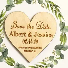 50 шт. индивидуальный заказ личные Свадебные сохранить даты карты резьба по дереву