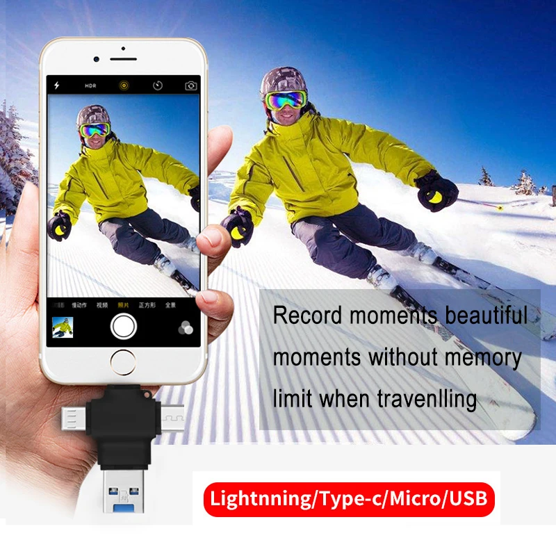 Мульти в 1 TF карта Micro SD кардридер для Apple Type C OTG Мобильный телефон Android Lightning