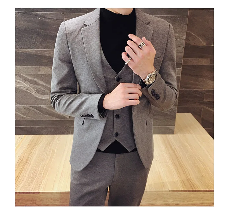 Wuzhiyi 2018 Новое поступление мужской костюм повседневный костюм Flat костюма homme для Индивидуальный заказ Colete masculino модный мужской пиджак