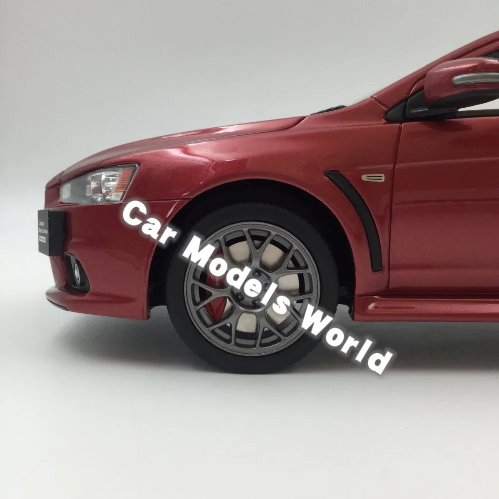 Полимерная модель автомобиля для Kyosho Lancer EVO X Final Edition (красный) 1:18 + маленький